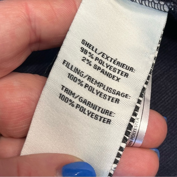 Bagatelle navy quilted cardigan size medium - Picture 4 of 8